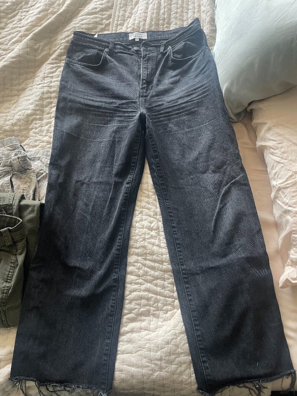 Black Reformation straight leg jeans